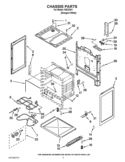 CHASSIS PARTS Diagram and Parts List for IVE32301  Inglis Range