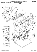 TOP AND CONSOLE, LIT/OPTIONAL Diagram and Parts List for KGYE777BWH2  KitchenAid Dryer