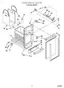 CONTAINER Diagram and Parts List for AMB7554  Whirlpool Trash Compactor