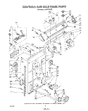 CONTROLS AND REAR PANEL Diagram and Parts List for LA5700XSW2  Whirlpool Washer