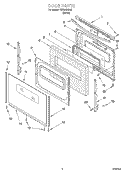 DOOR, OPTIONAL Diagram and Parts List for TGS325GW6  Estate Range