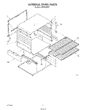 INTERNAL OVEN Diagram and Parts List for SF3004SRW1  Whirlpool Range