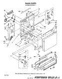 DOOR Diagram and Parts List for DU9700XR1  Whirlpool Dishwasher