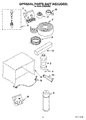 OPTIONAL  PARTS (NOT INCLUDED) Diagram and Parts List for CAR24CSS2  Crosley Air Conditioner