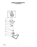 MOTOR AND DRIVE, LIT/OPTIONAL Diagram and Parts List for KUCC151V0  KitchenAid Trash Compactor