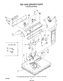 TOP AND CONSOLE, LITERATURE AND OPTIONAL Diagram and Parts List for 3LG5701XSW0  Whirlpool Dryer