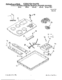 SECTION Diagram and Parts List for KECC567GBL2  KitchenAid Cooktop