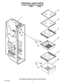 FREEZER LINER PARTS Diagram and Parts List for GSC25C6EYB01  Whirlpool Refrigerator