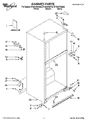 CABINET PARTS Diagram and Parts List for ET1MHKXMQ06  Whirlpool Refrigerator