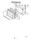 FREEZER DOOR Diagram and Parts List for ET16JMYSN00  Whirlpool Refrigerator