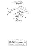 LATCH Diagram and Parts List for RMC275PDQ2  Whirlpool Microwave Oven Combo