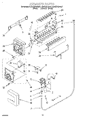 ICEMAKER, LIT/OPTIONAL Diagram and Parts List for KSBS20QEBL0  KitchenAid Refrigerator