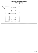 MISCELLANEOUS PARTS OPTIONAL PARTS (NOT INCLUDED) Diagram and Parts List for LSB6500PW0  Whirlpool Washer