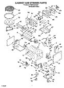 CABINET AND STIRRER PARTS Diagram and Parts List for YKEMC308KM03  KitchenAid Microwave Oven Combo