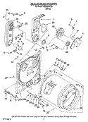 BULKHEAD PARTS Diagram and Parts List for NGD5240TQ0  Amana Dryer