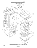REFRIGERATOR LINER Diagram and Parts List for RS22AMXVW00  Roper Refrigerator