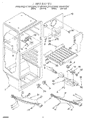 LINER, LIT/OPTIONAL Diagram and Parts List for RT14ZKXGW01  Roper Refrigerator