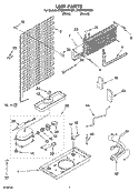 UNIT PARTS Diagram and Parts List for ET8BPMXKQ01  Whirlpool Refrigerator