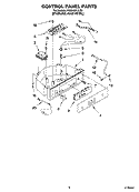 CONTROL PANEL PARTS Diagram and Parts List for KUIA15PLLS2  KitchenAid Ice Maker