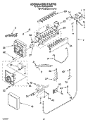 Part Location Diagram of 2220856 Whirlpool PANEL-DECO