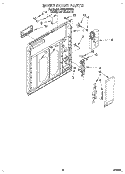 INNER DOOR Diagram and Parts List for DU980QPDZ0  Whirlpool Dishwasher