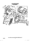 BULKHEAD Diagram and Parts List for EL2020WW0  Roper Dryer