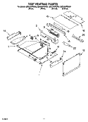 TOP VENTING PARTS, OPTIONAL PARTS Diagram and Parts List for GMC305PDQ08  Whirlpool Microwave Oven Combo