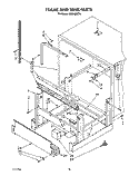FRAME AND TANK Diagram and Parts List for KUDA22ST4  KitchenAid Dishwasher