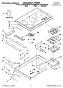 Part Location Diagram of 8286645 Whirlpool Electronic Control Board
