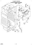LINER Diagram and Parts List for RT14ZKXDN02  Roper Refrigerator