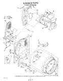 BULKHEAD Diagram and Parts List for KGYE650VPL0  KitchenAid Dryer