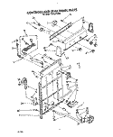 CONTROLS AND REAR PANEL Diagram and Parts List for TAWL670AN0  Whirlpool Washer