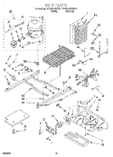 UNIT Diagram and Parts List for 3VED23DQEN01  Whirlpool Refrigerator