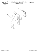 CONTROL PANEL Diagram and Parts List for MT2070XAB0  Whirlpool Microwave