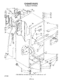 CABINET Diagram and Parts List for ET18HKXSW03  Whirlpool Refrigerator