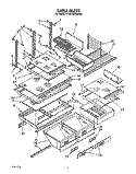 SHELF, LIT/OPTIONAL Diagram and Parts List for KTRC18KXAL00  KitchenAid Refrigerator