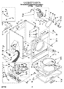 CABINET Diagram and Parts List for KGYL410BAL0  KitchenAid Dryer