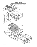 SHELF Diagram and Parts List for ET20ZKXYG01  Whirlpool Refrigerator