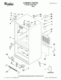 CABINET PARTS Diagram and Parts List for GX5FHTXVB04  Whirlpool Refrigerator