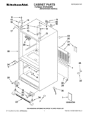 CABINET PARTS Diagram and Parts List for KFCP22EXMP4  KitchenAid Refrigerator