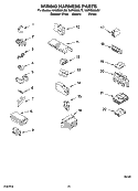 WIRING HARNESS PARTS, OPTIONAL PARTS (NOT INCLUDED) Diagram and Parts List for KAWS850LE2  KitchenAid Washer