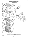 FREEZER INTERIOR Diagram and Parts List for ED26MMXLWR0  Whirlpool Refrigerator