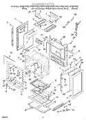 CHASSIS Diagram and Parts List for SF385PEGB5  Whirlpool Range