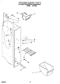 FREEZER LINER Diagram and Parts List for RS22AWXDN00  Roper Refrigerator
