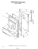REFRIGERATOR DOOR , NOT ILLUSTRATED Diagram and Parts List for ET18NKXSW05  Whirlpool Refrigerator