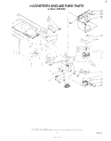 MAGNETRON AND AIR FLOW Diagram and Parts List for RJM75001  Whirlpool Microwave
