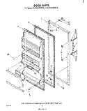 DOOR Diagram and Parts List for EL15CCXMWR0  Whirlpool Refrigerator