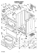 Part Location Diagram of 279972 Whirlpool PANEL