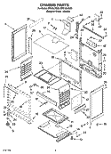 CHASSIS PARTS Diagram and Parts List for SF216LXSM0  Whirlpool Range