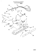 CONTROL Diagram and Parts List for 6ED22PKXFW01  Whirlpool Refrigerator